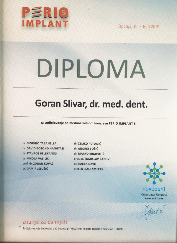 goran slivar Perio implant-2015